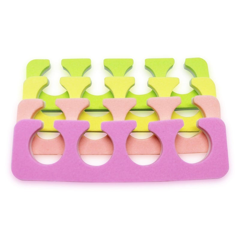 ZMOI 120 PCS Premium Pedicure Toe Separators - Soft & Durable Bulk Salon Pedicure Accessories - 4 Colors - Image 4